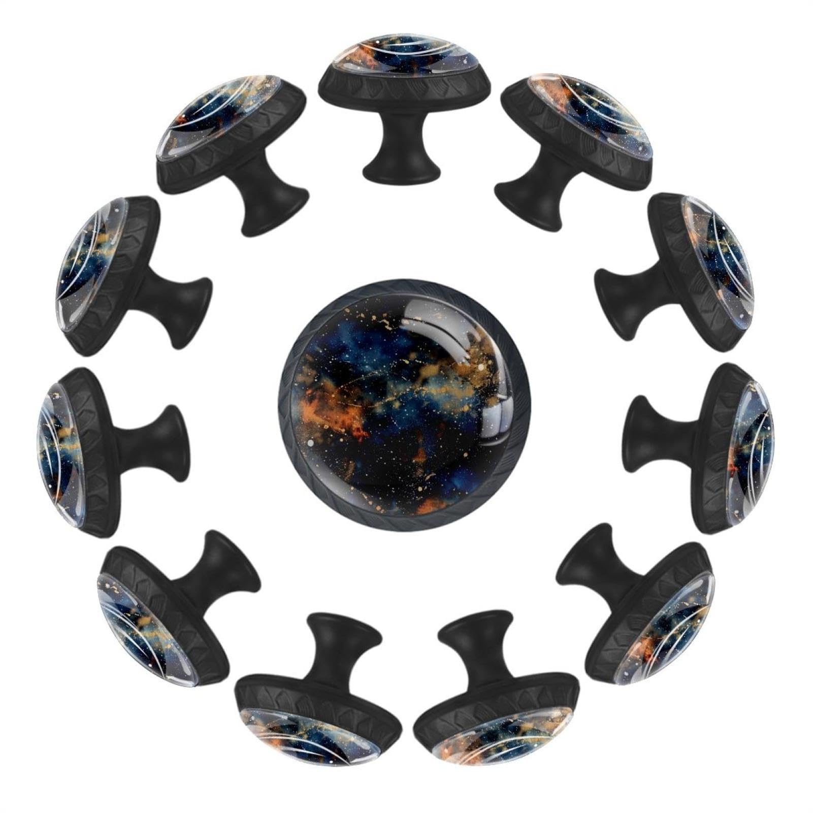 Boutons de tiroir galaxie en verre pour relooker facilement vos vieilles armoires de maison