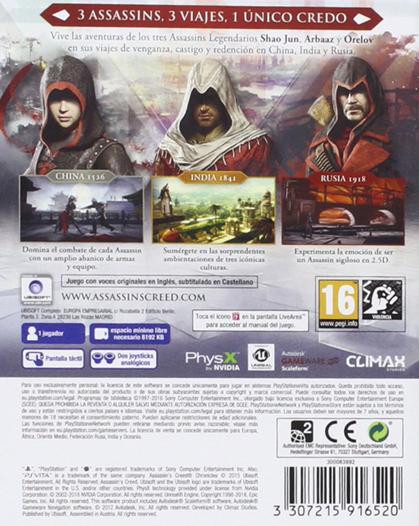 Assassin's Creed Chronicles Pack