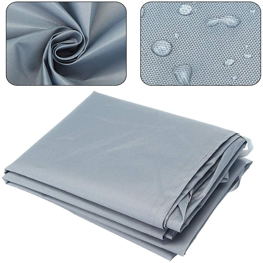 JQDZX Auvent de Jardin, Protection Sac de Rangement Contre Les UV -Anti-poussière- étanche Contre la Neige et la Pluie, pour Terrasse De Jardin Extérieur (4M,Gray)