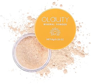 Base de maquillaje mineral en polvo para cara...