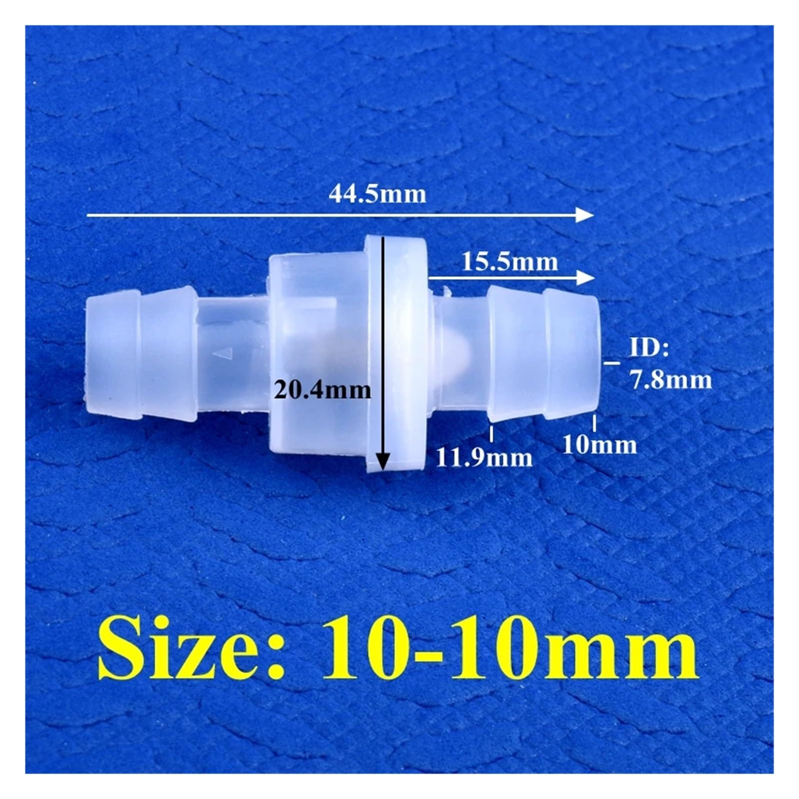 5 ~ 200 szt. 3 ~ 12 mm PP Zawór zwrotny Wąż do nawadniania kroplowego Pagoda Sprzęgło zwrotne akwarium zbiornik ryby pompa powietrza jednokierunkowa rura (10-10 mm, 200 sztuk)