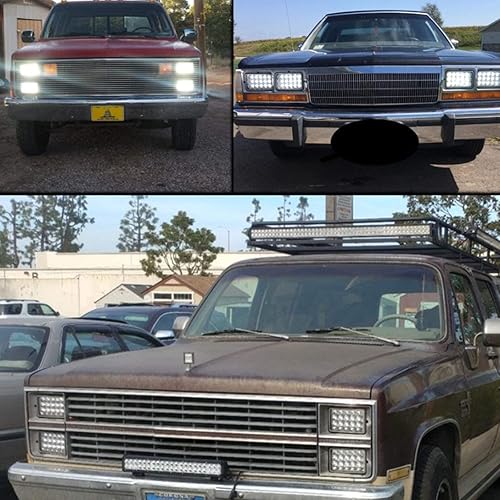 Miniatura 6 de 4x6 luces LED 2 piezas 45W luces LED rectangulares H4651 H4652 H4656 H6545 Compatible con Peterbilt KW Kenworth Freightliner Chevy Oldsmobile Cutlass