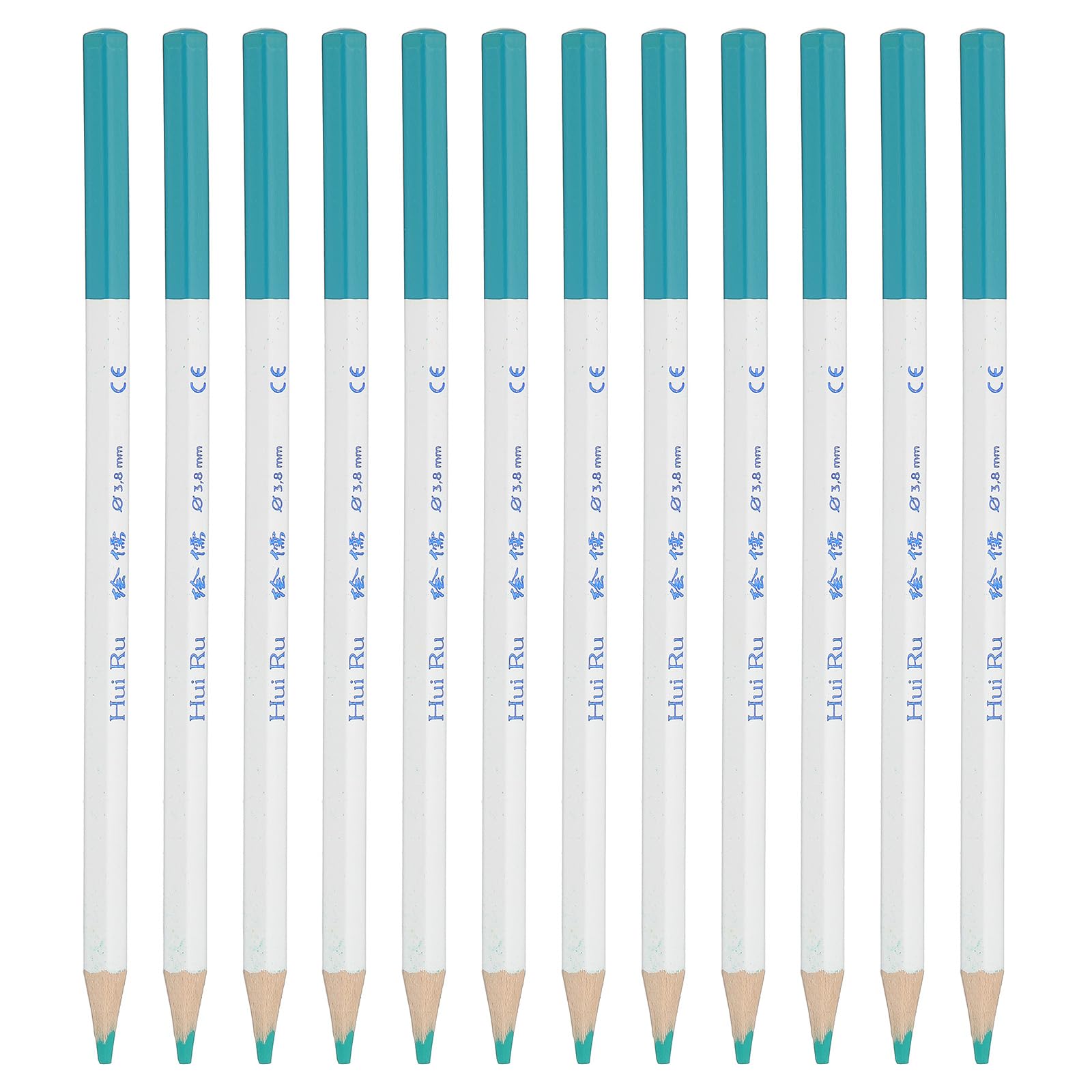 Amazon.com: PATIKIL Cyan Colored Pencils Set,12 Pcs Oil Color