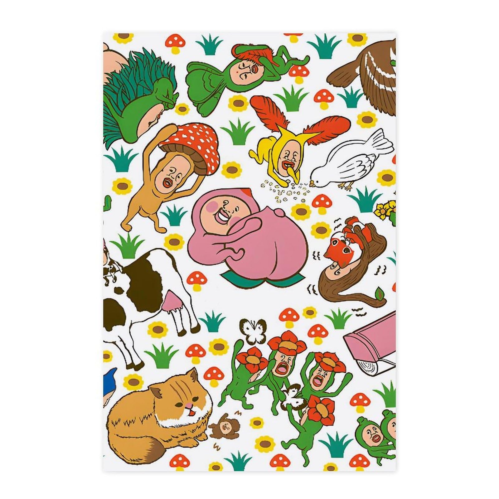 Amazon.co.jp: こびとづかん ポスター 絵画 インテリア 壁紙用 壁紙 