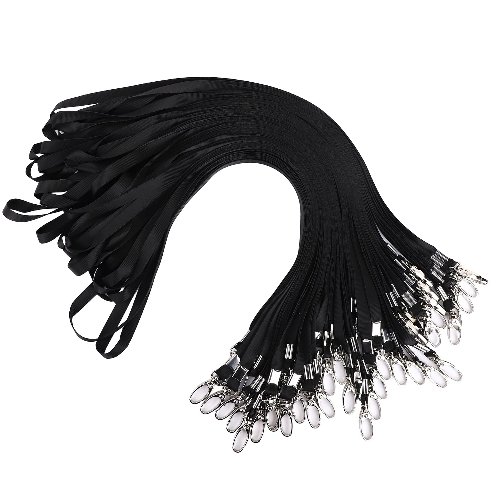 Segus Sleutelkoorden 5 stuks, Nylonimitaat Lanyards met Draaibare Karabijnsluiting, ID-kaart Sleutelkoorden met Draaibare Karabijnsluiting, voor Kantoor, School, Ziekenhuis, Fabriek(Jujube Rood