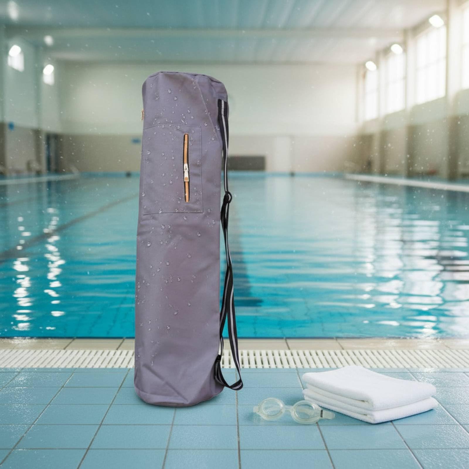 Borsa a Spalla per Nuoto con Tracolla Regolabile in Materiale Impermeabile per Palestra Piscina E Attrezzatura Sportiva Adatta per Allenamento E