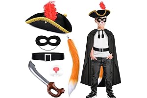 7 Pcs The Puss Costume Cat Costume Accessories Set Including Black Hat...