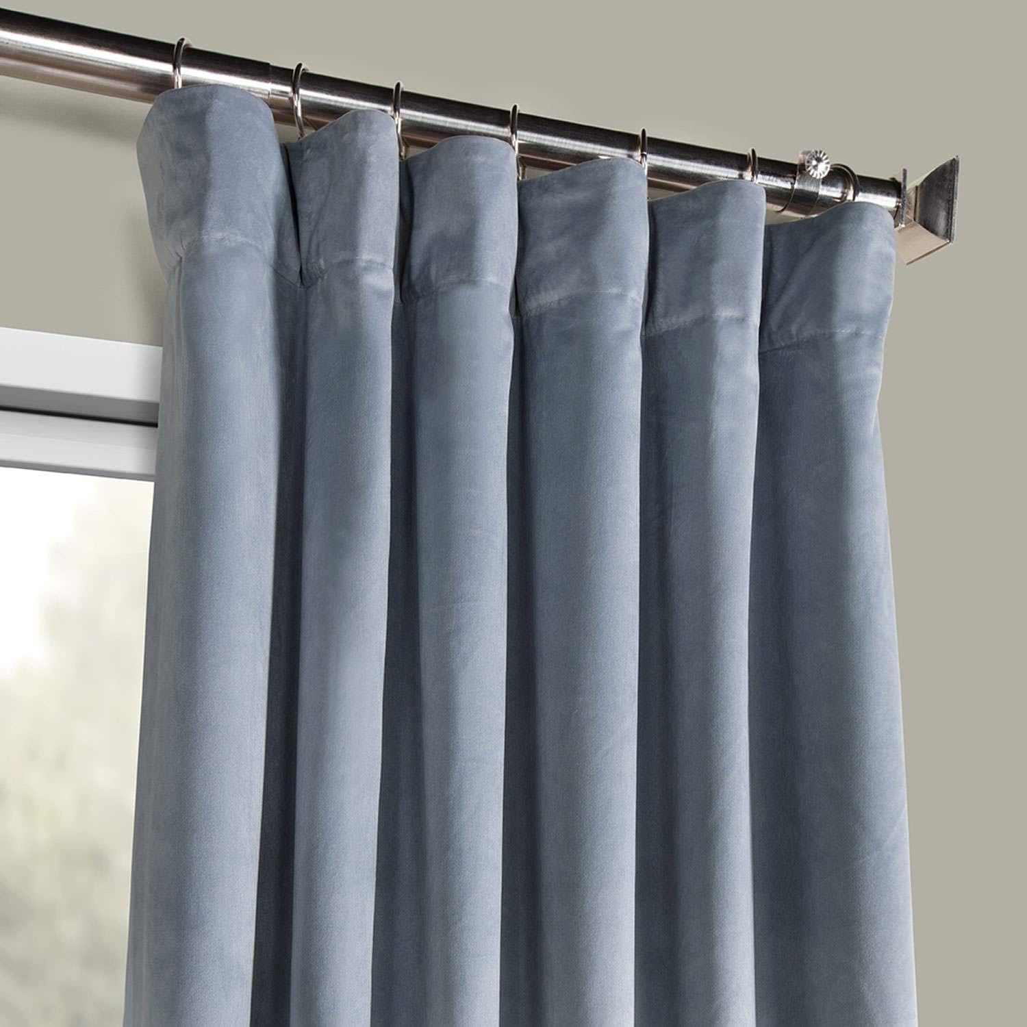 HPD Half Price Drapes Heritage Plush Velvet Curtains 96 Inches Long Room Darkening Curtains for Bedroom & Living Room 50W x 96L - Image 3