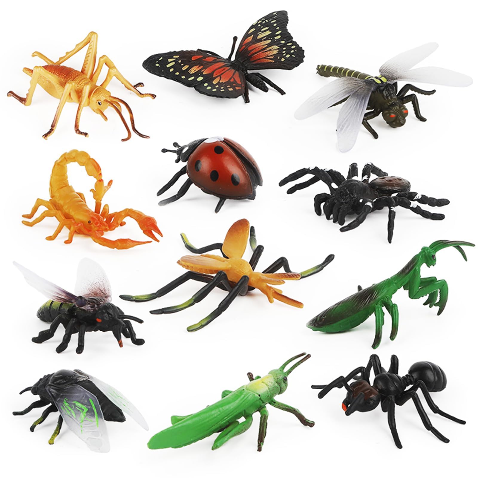 JOKFEICE Honigbiene Tierfigur - Realistische Insekten-Spielfigur Für Kinder Ab 3 Jahren