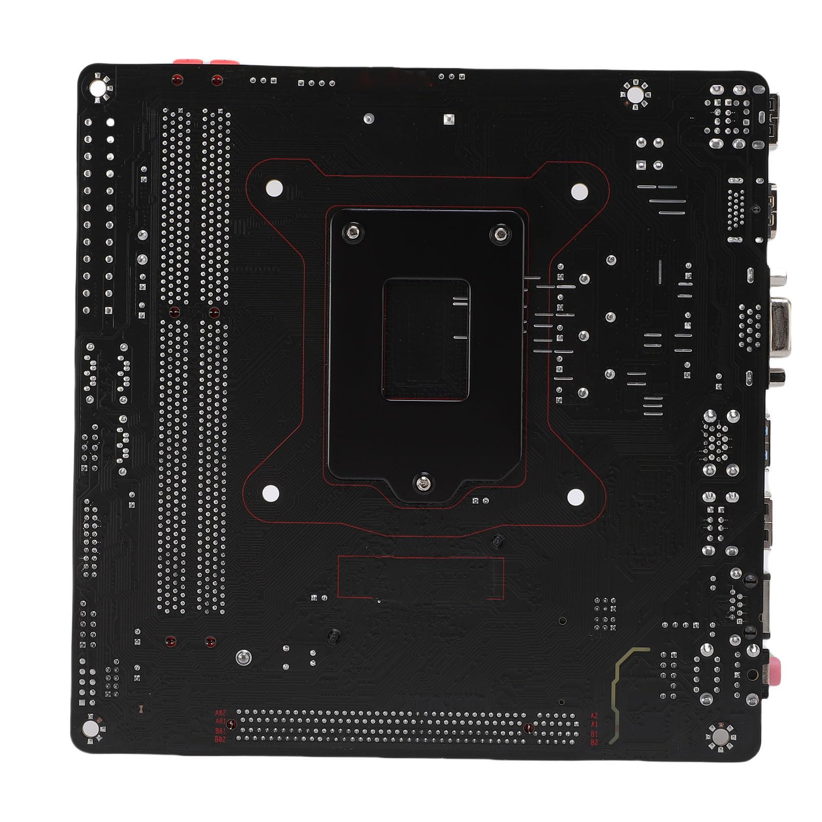 Scheda Madre H81 Micro ITX Scheda Madre Mini ITX LGA1150 DDR3 M.2 NVME per Core I7 I5 I3 E3 con 1080p VGA Doppia Uscita PCIE2.0 X8 (di Rete da 100 Mbps)