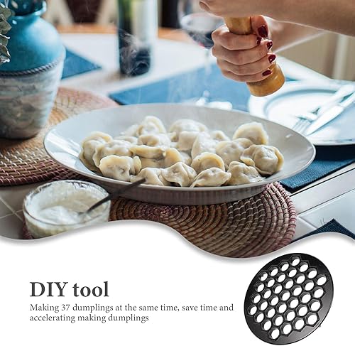 Miniatura 2 de Molde de ruso para albóndigas para hacer ravioles de metal, color negro