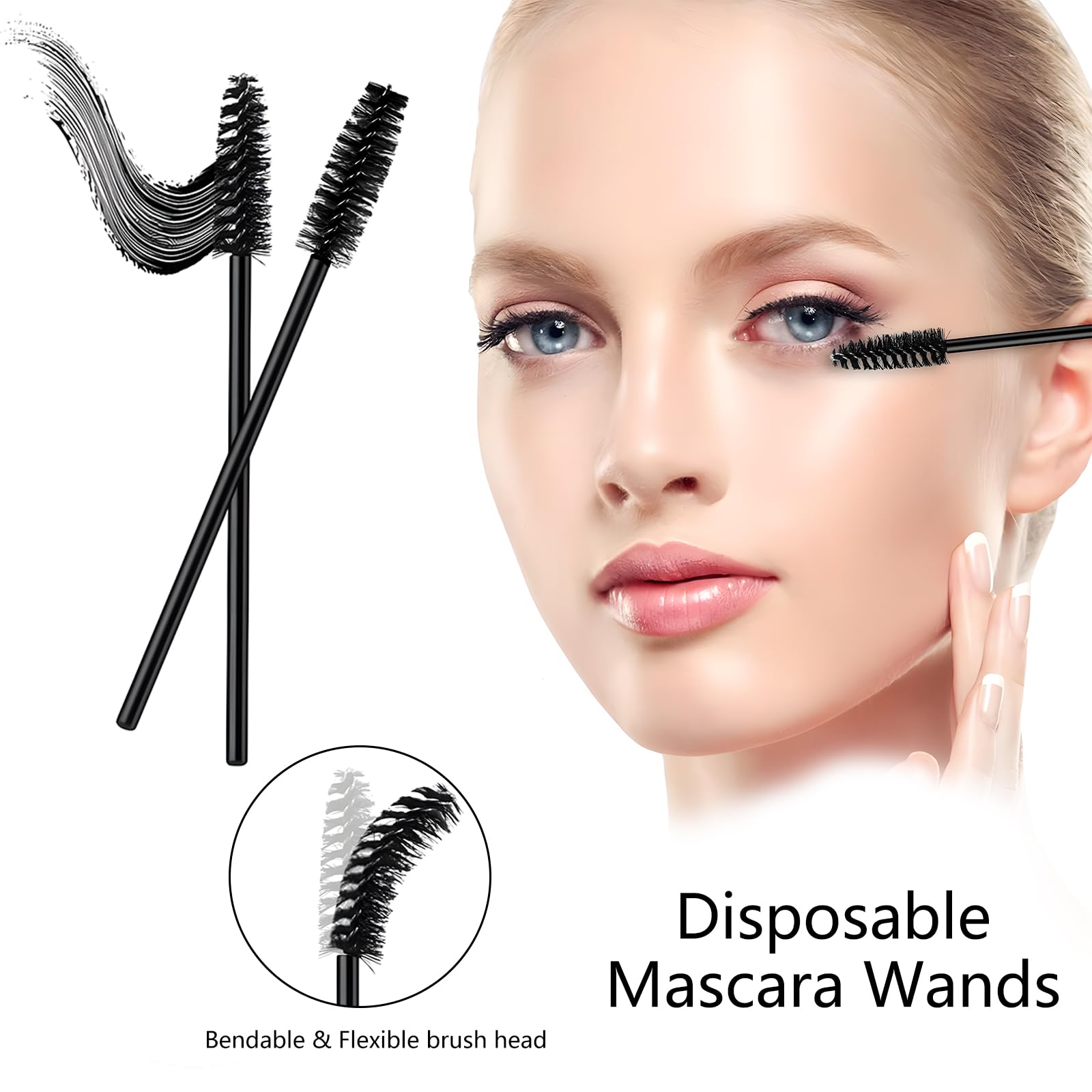 400 PCS Lip Brushes and Eyelash Spoolies, Lipstick Lip Gloss Wands Applicator Tool Makeup Beauty Tool Kits (Spoolie *200 - Image 4