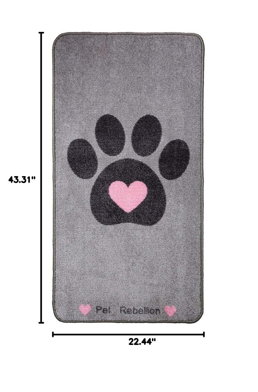 Pet Rebellion Big Paws Mat Heart 57 x 110 cm