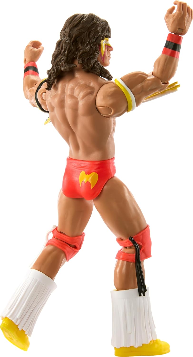 Mattel WWE Action Figure, 6-inch Collectible Ultimate Warrior with 10 Articulation Points & Life-Like Look