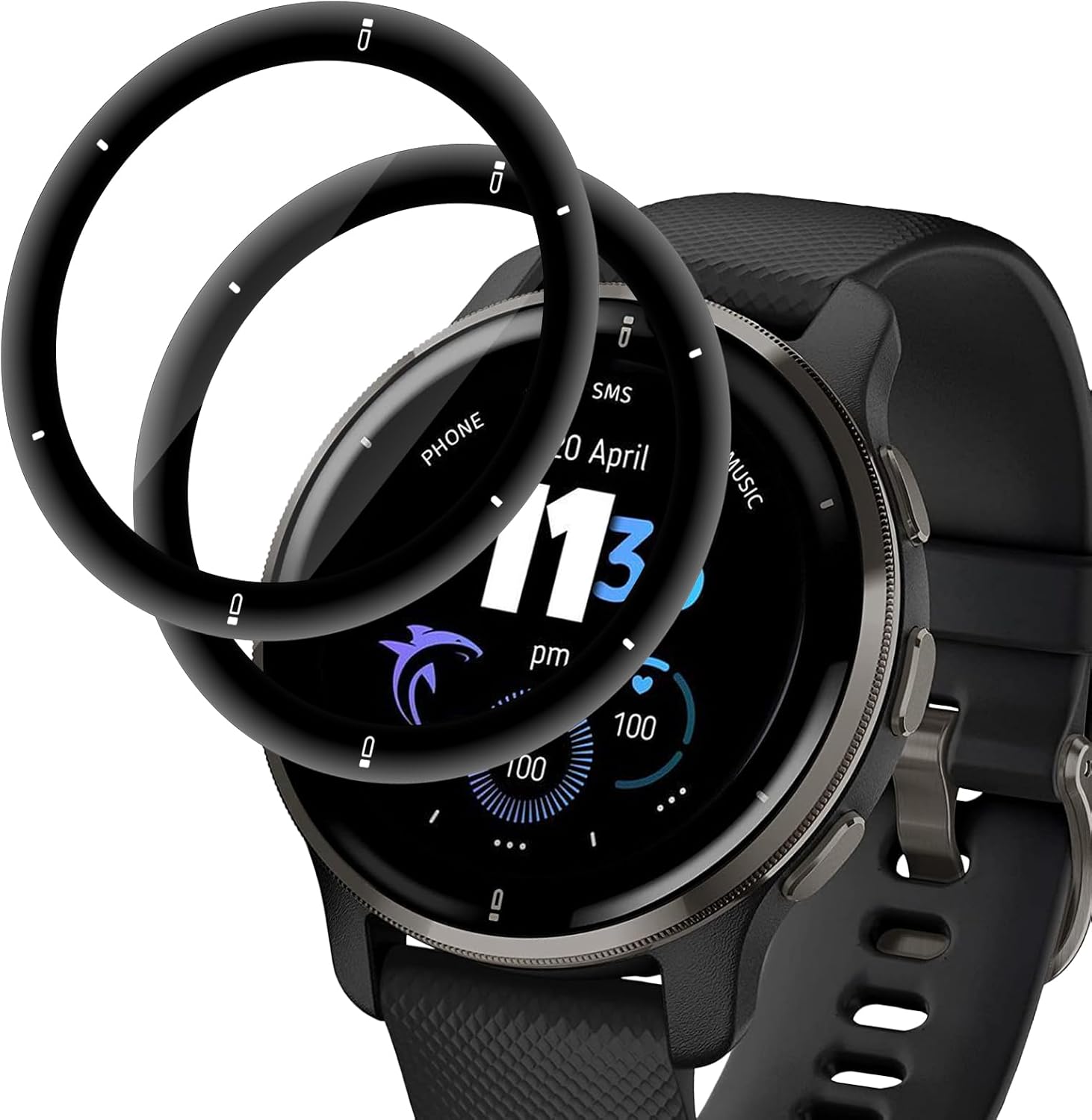 Supershieldz Screen Protector for Garmin Venu 2 Plus, Tempered Glass