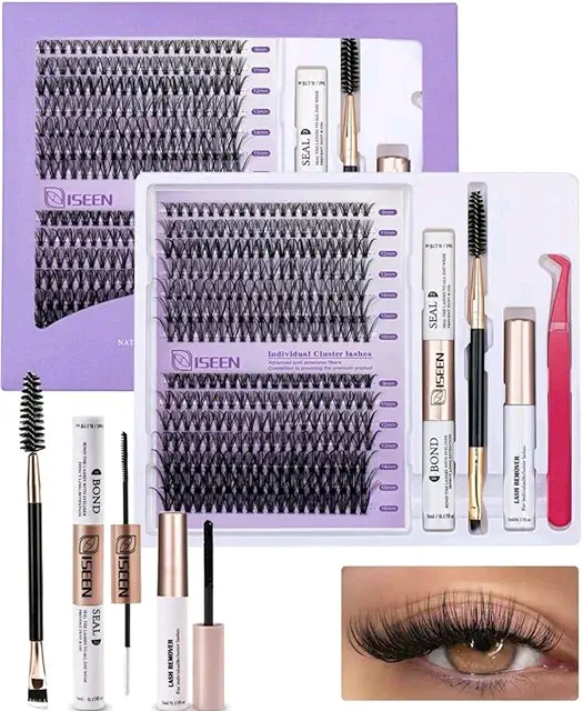 Kit Extension Pestañas Pelo a Pelo 280 Piezas con Herramientas 0.9-1.6 cm