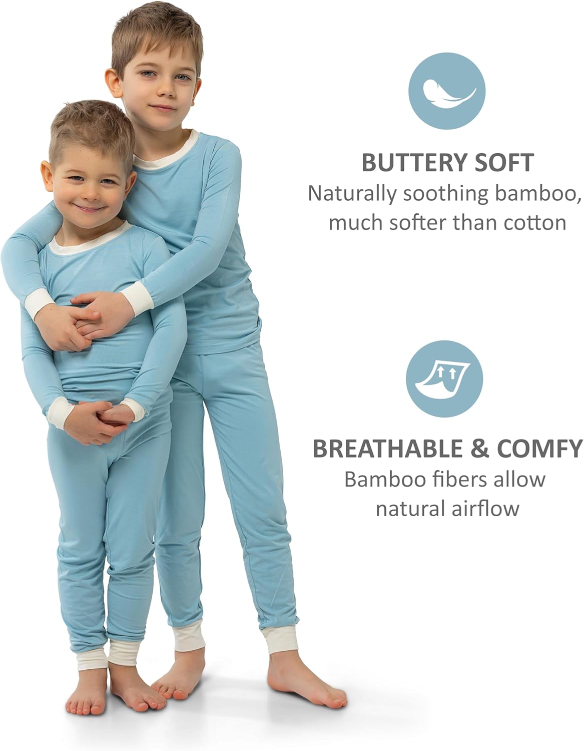 Soft Viscose from Bamboo Pajamas for Kids - Toddler Pajamas for Boys & Girls - Two Piece Set PJs - Image 5