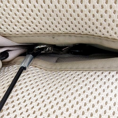 Miniatura 6 de Mogoko Restricción del cinturón de seguridad de automóvil para perro, acero inoxidable recubierto a prueba de mordidas, cable de seguridad para