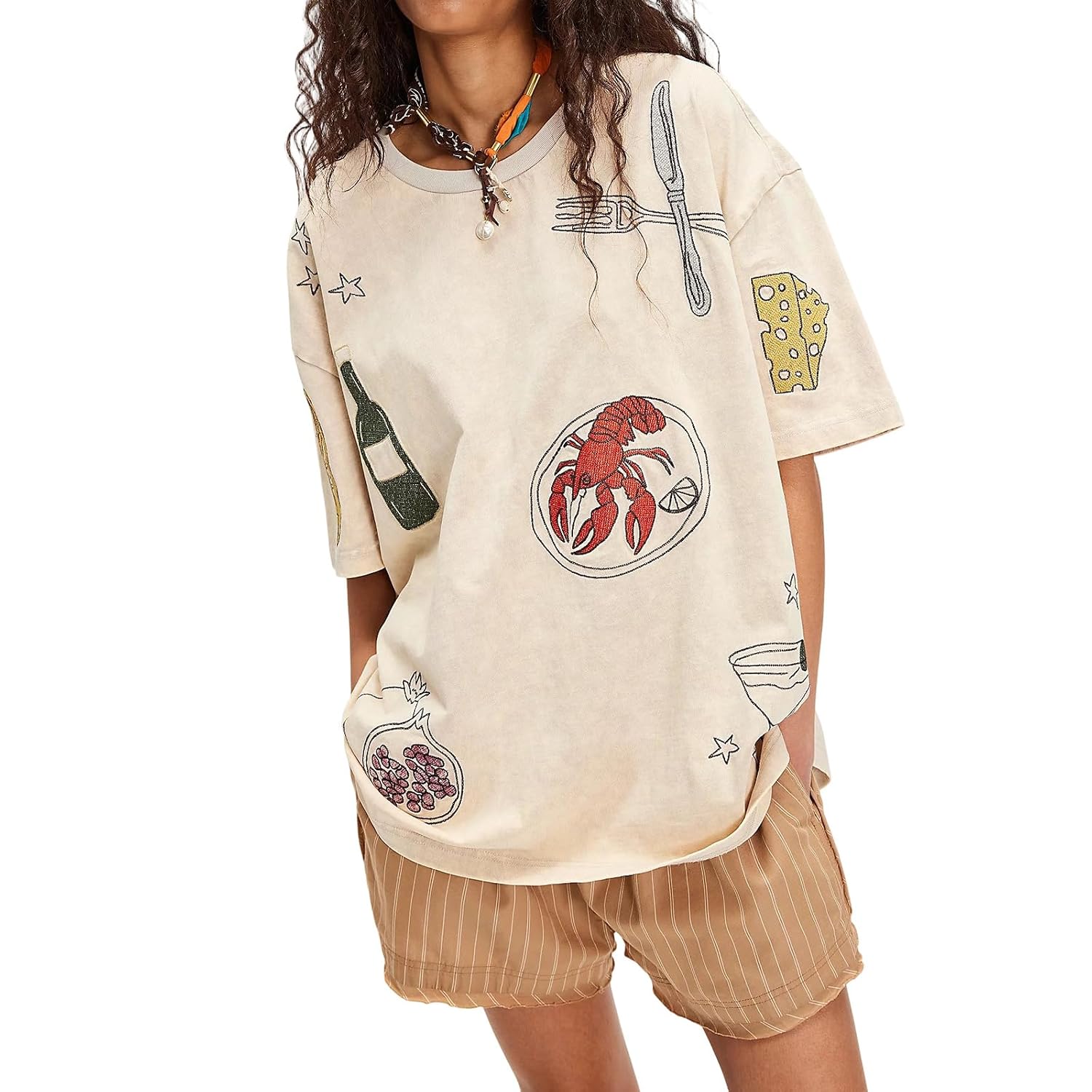 Womens Oversized Baggy Loose Fit Tees T Shirts Graphic Short Sleeve Cute Teen Girls Preppy Going Out Aesthetic Tops - Review, Price and Buying Guide