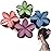 Flower Hair Clips for Women and Girls Thick to Thin Hair Medium Cute Claw Clips Decorative Plumeria Hair Accessories Nonslip Pastel Matte