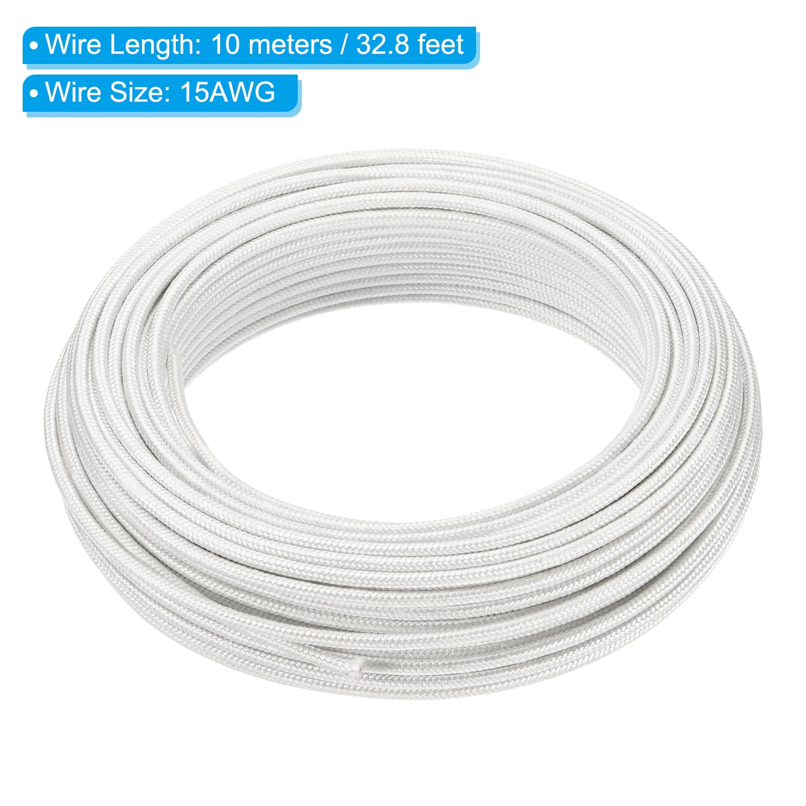 PATIKIL 32.8Ft 15 AWG High Temperature Wire - Image 2