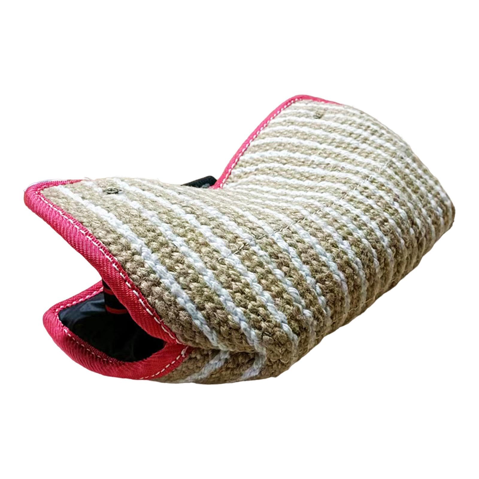 Coussin de Morsure de Chien Multifonction, Dressage de Chien Portable, Manchons de Dentition avec Poignées, Jouets à Mâcher pour