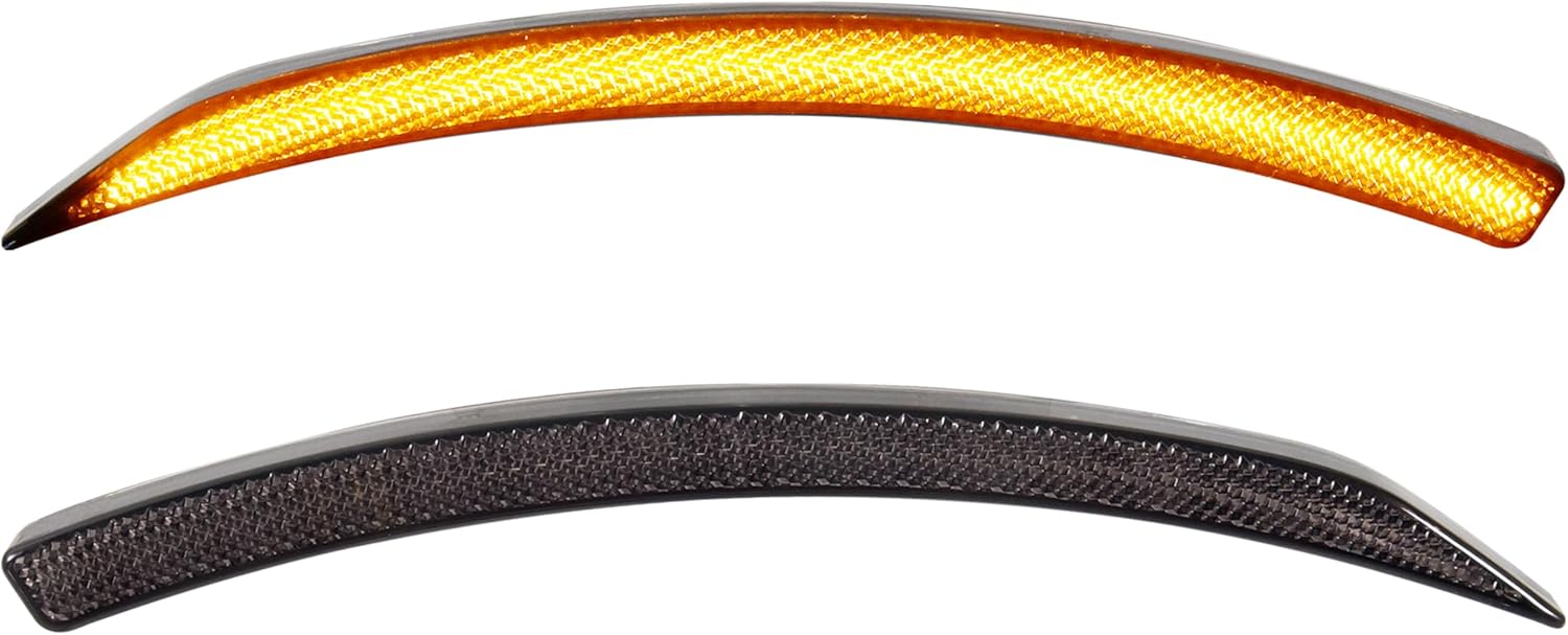 LED Front Fender Lights for Can-Am Ryker, Smoked Black Wheel Lights Fender Reflectors with Turn Signals for Can Am Ryker 600 900 & Ryker Rally 2019-2024 Accessories