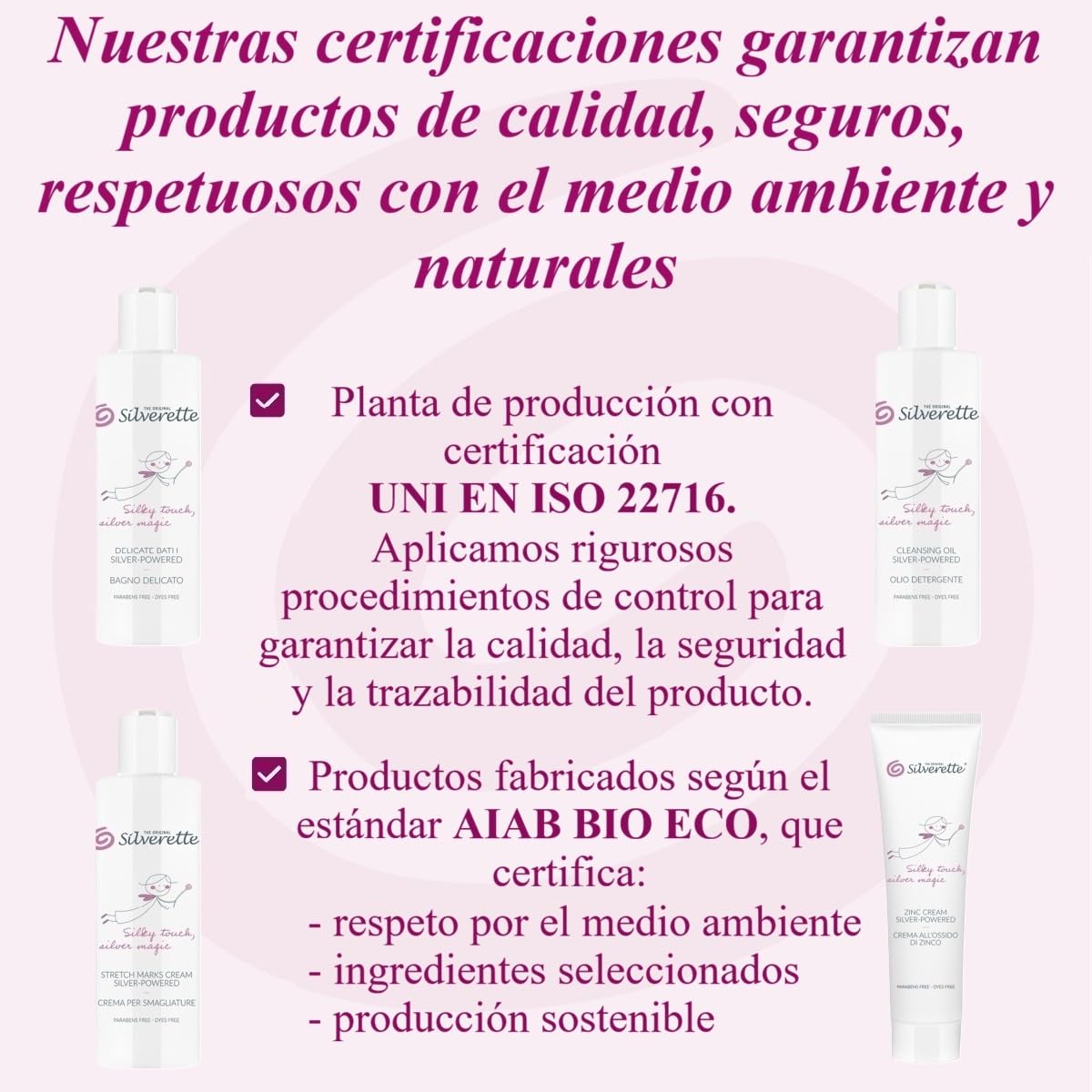 Silverette La Crema Original Antiestrías para el Embarazo y el Posparto, Favorece la elasticidad con vitamina E e iones de plata, Hidratante, Dermatológicamente probada, Hecha en Italia, 200 ml