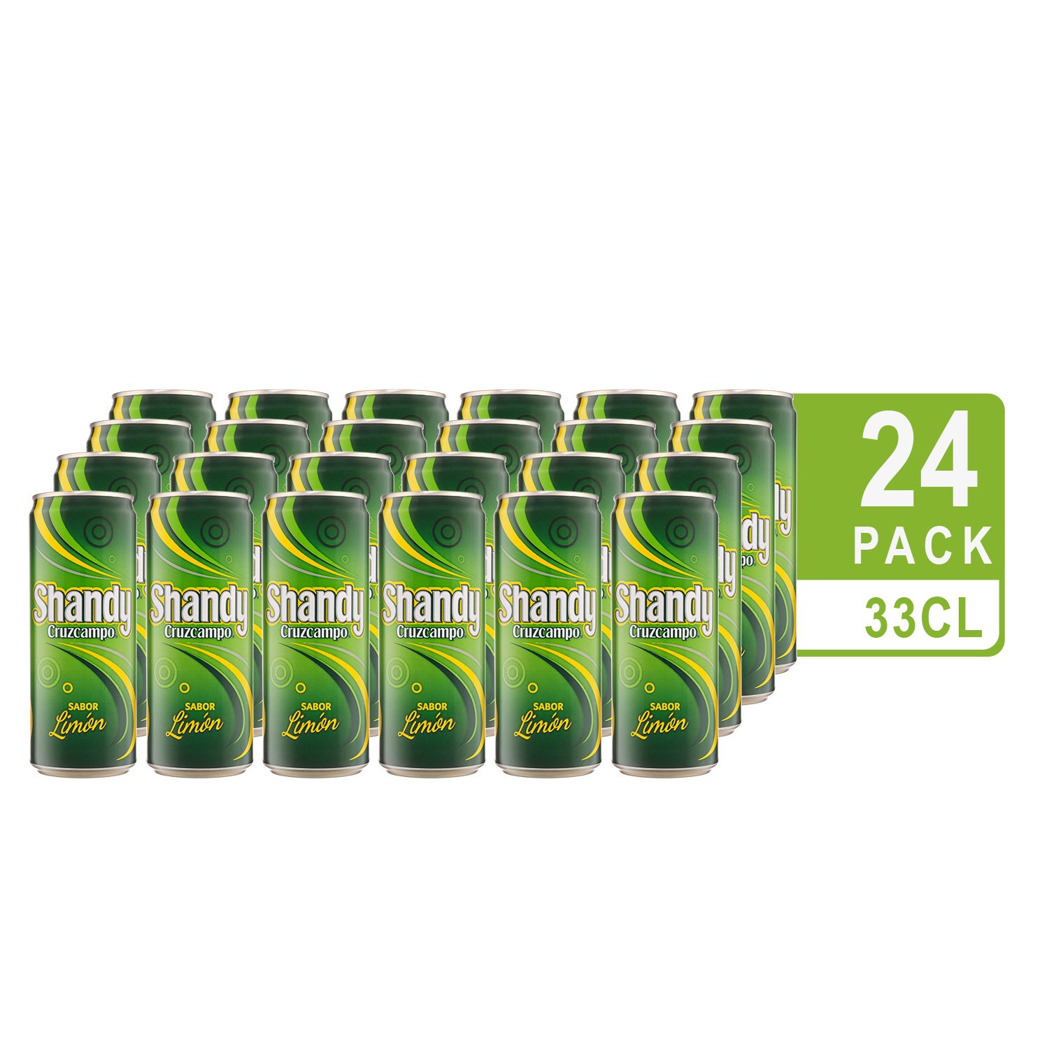Cruzcampo Bier Shandy Zitronengeschmack 33 cl Pack 24 Stück