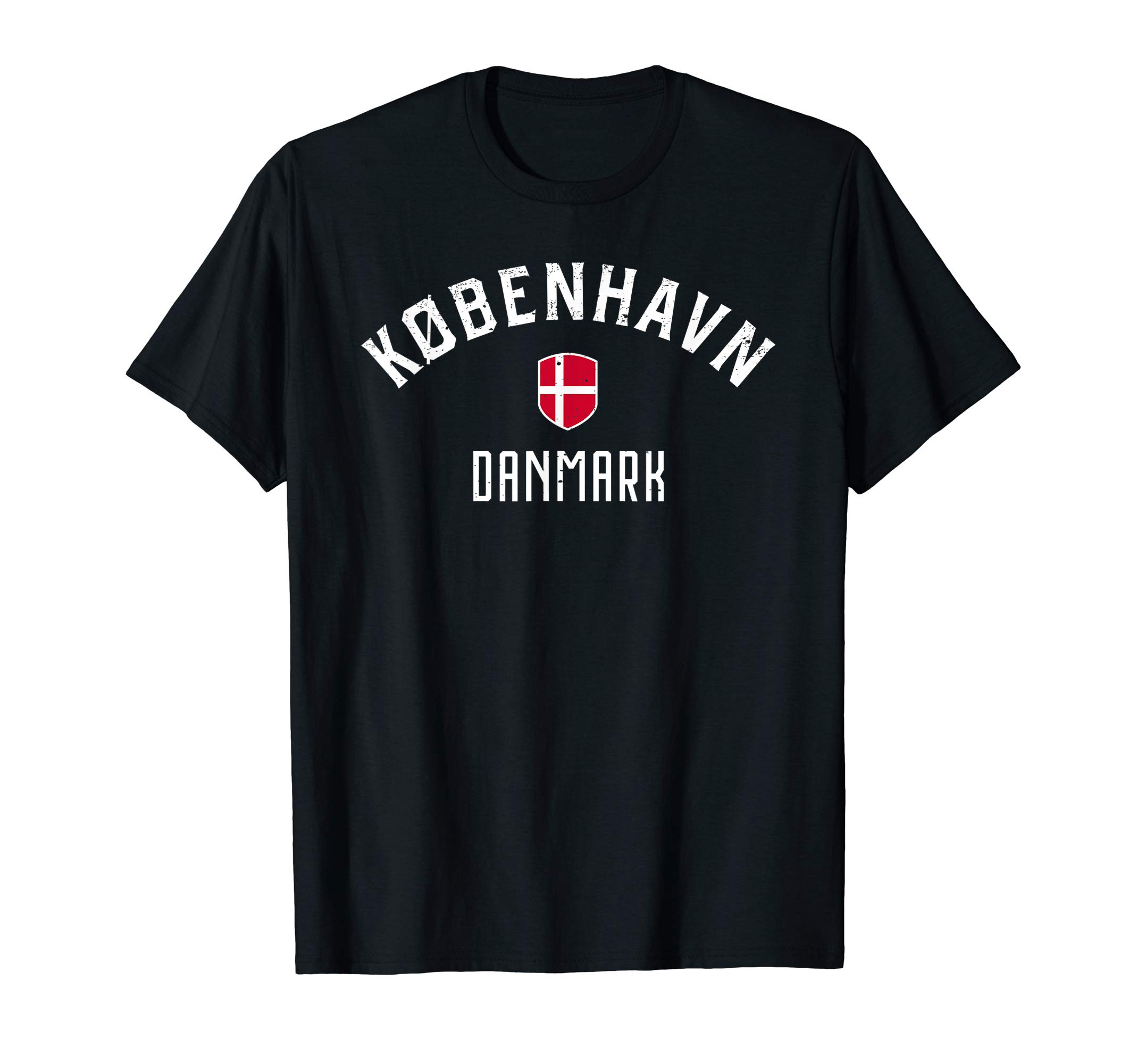Copenhagen Denmark T Shirt Danish Flag Kobenhavn Danmark Tee T-ShirtOEKO-TEX STANDARD 100