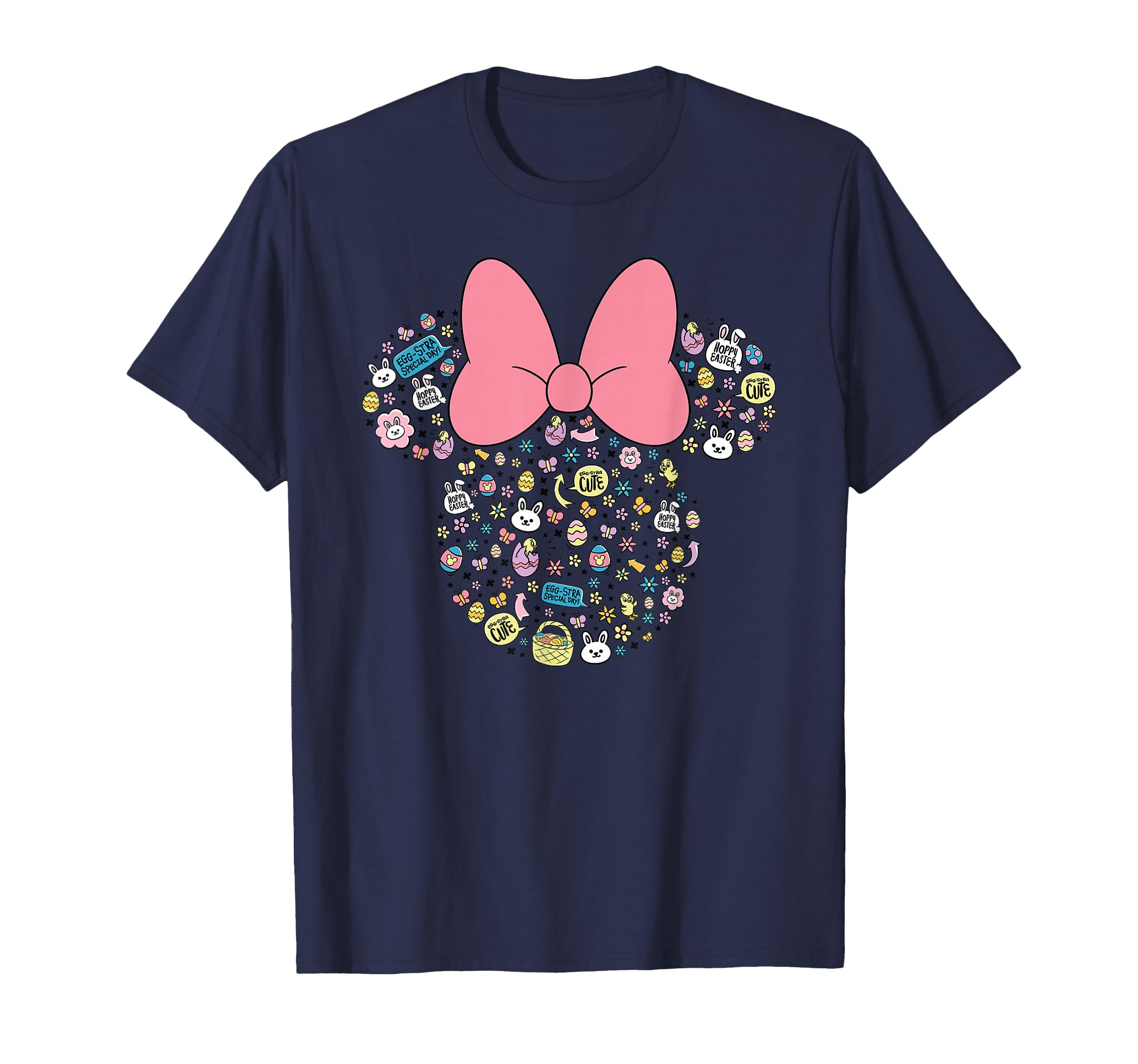 Disney Minnie Mouse Head Easter Icons Cute Message T-Shirt