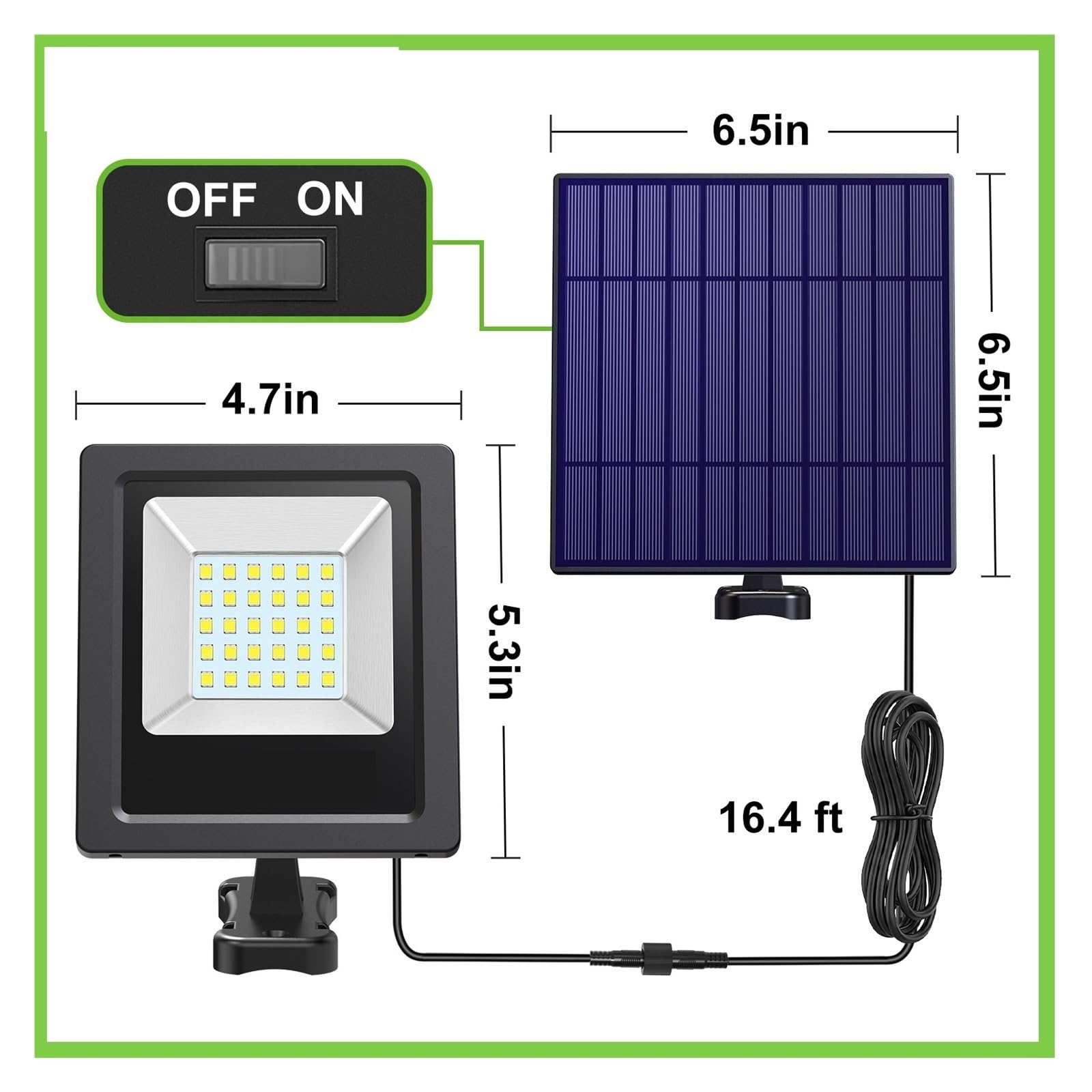 Luces Solares Led Exterior Jardin, Luz de Seguridad Solar for Exteriores, Pared superbrillante, IP65, Impermeable, Calle, jardín, Patio, Porche para Garajes, Caminos