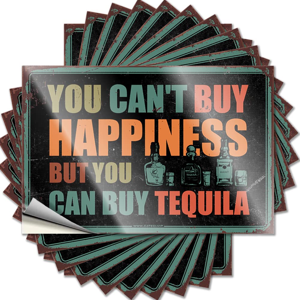 Decals - Fire Hat You Can't Buy Happiness But You Can Buy Tequila for Earth Love(8X12CM)