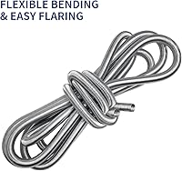 Vista 5 de Protector de Línea de Freno de 1/4 Pulgada - 16 Pies de Acero Inoxidable Continuo + Protector Galvanizado Resistente a la Corrosión, Escudo