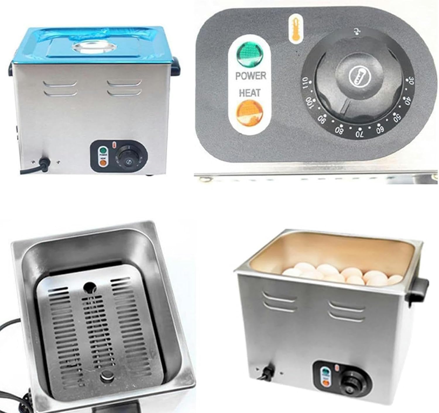 Wzglod Automatic Hot Spring Egg Cooker, 60Pcs Large Capacity Egg Boiler, Constant Temperature Egg Steamer for Rapid Soft, Medium, Poached, Hard Boiled Eggs