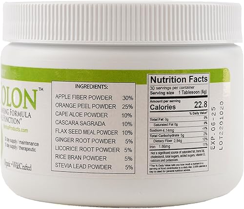 Miniatura 2 de Fórmula de colon en polvo por Markus - Fórmula integral de limpieza de colon - rica en fibra para absorción de toxinas - Aloe, jengibre, flavonoides