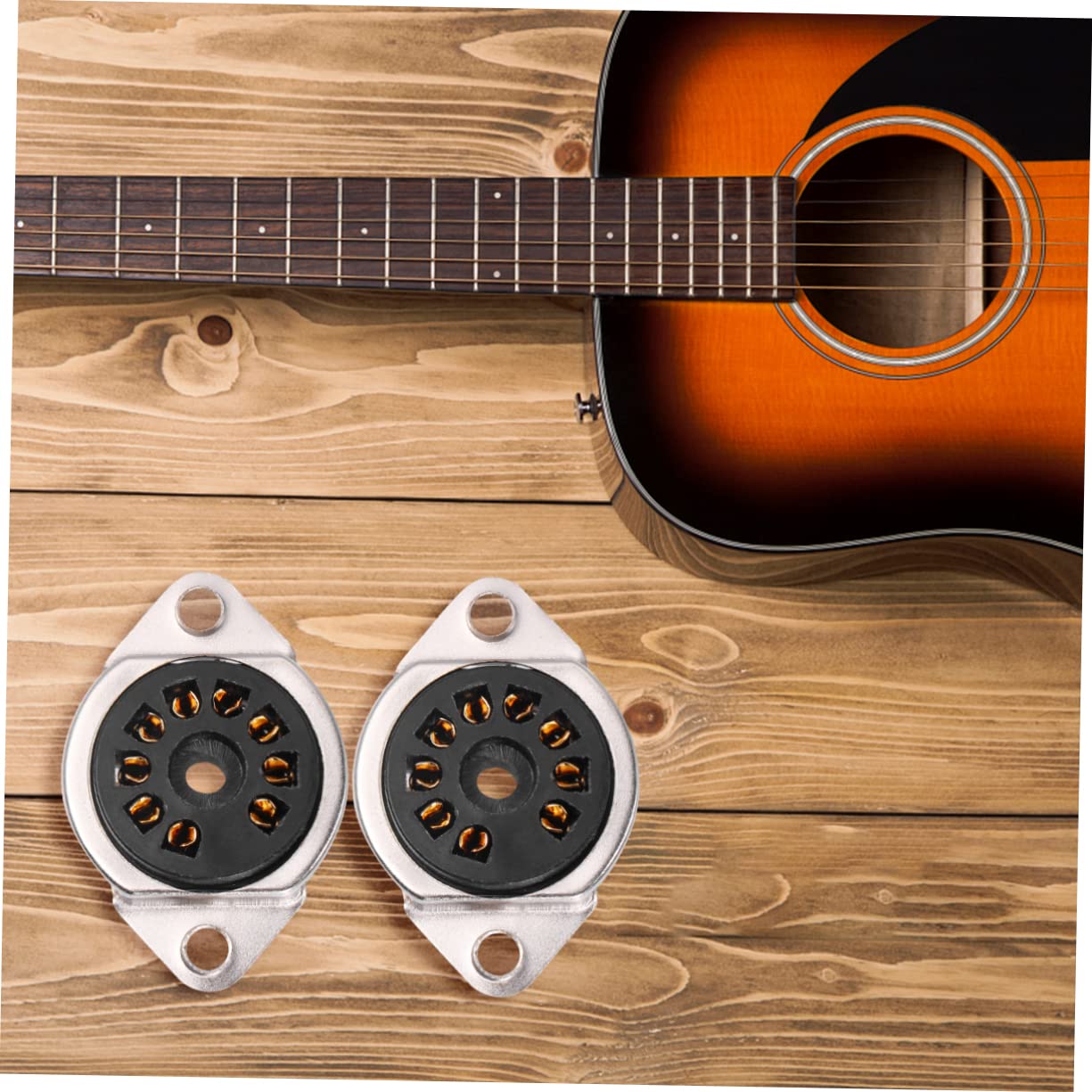 BESTonZON 4 Pièces Amplificateur Audio guitare prise de Tube électronique 9 broches support de douille tube Base à 9 broches pour guitare Prise électronique à