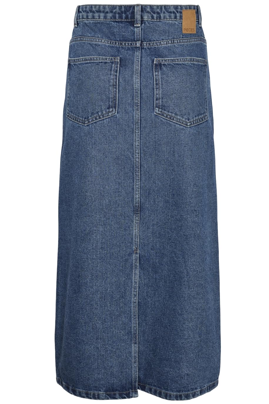 PCALFI HW Long Skirt, niebieski (medium blue denim), M