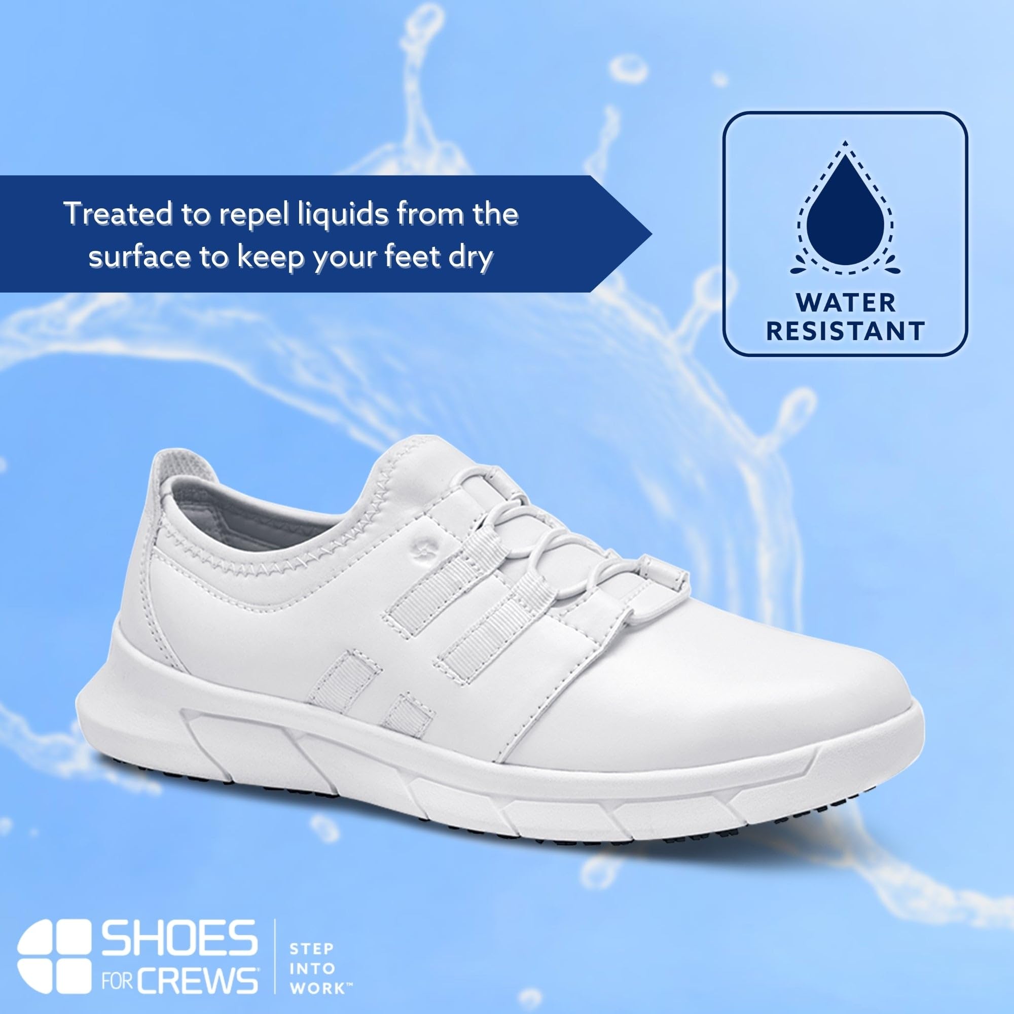 Shoes for Crews 32709-38/5 Karina - Zapatillas antideslizantes, talla 38, color blanco
