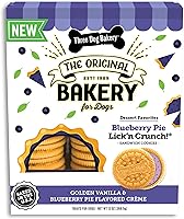 Vista 13 de Three Dog Bakery Lick'n Crunch! Galletas de sandwich para perros de Golden y mantequilla de maní - Golosinas para perros crujientes con sabor a