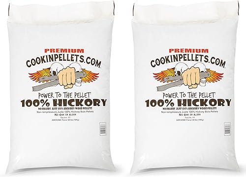 Miniatura 11 de CookinPellets Gránulos Premium de Madera Dura para Ahumador - Bolsa de 40 Libras, Sabor Hickory