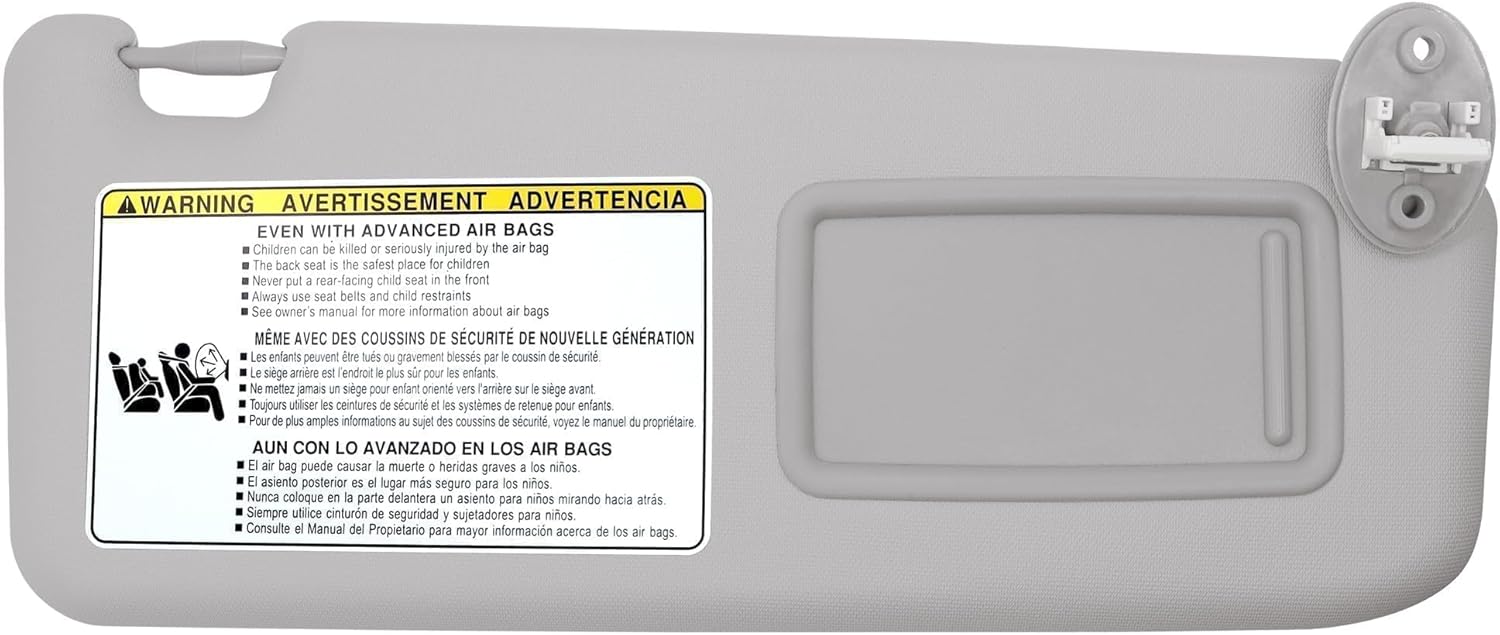 Sun Visor W/Extension Plate Fit for 2013-2018 RAV4 Replace 74310-42593-B1 (Right Passenger Side)