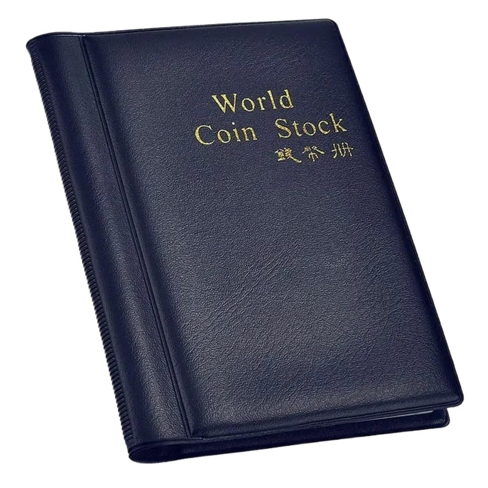 QuxetlRyz Coin Collection Album 120 Pockets Coinnings Collection Album Book Mini Penny Storage Bag Collecting Money Organizer Coinning Holder Albums(Blue)