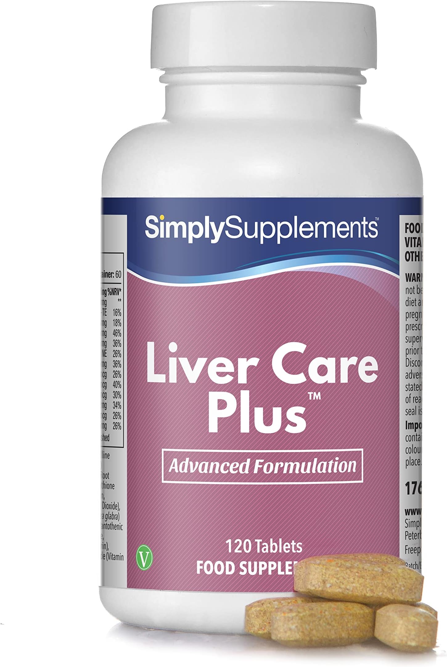 Liver Care Plus | Supports Healthy Liver Function with Choline | 120 Tablets - 2-Month Supply | Manufactured in The UK in Accordance with GMP Standards