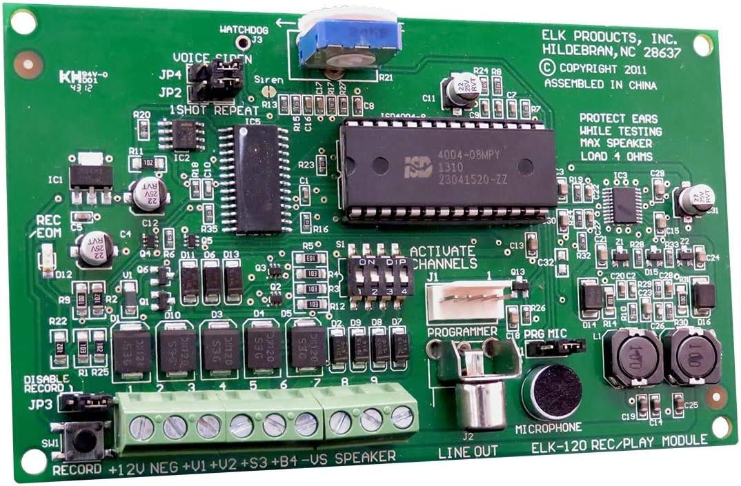 ELK-120 4-Channel Recordable Voice and Siren Driver
