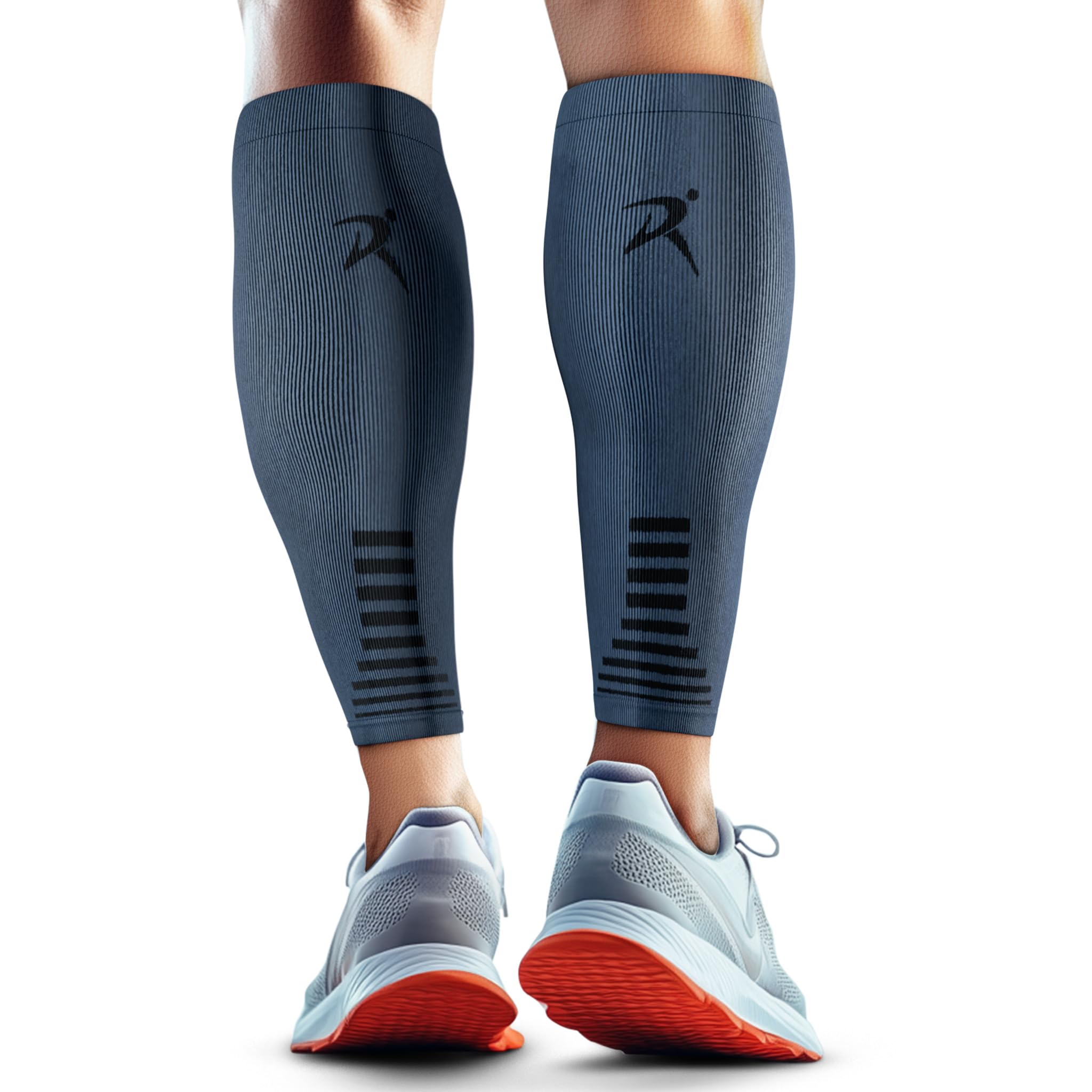 Rymora Calf Compression Sleeves Men Women - Leg Compression Sleeve Footless Socks - Shin Splint Relief Fitness Running