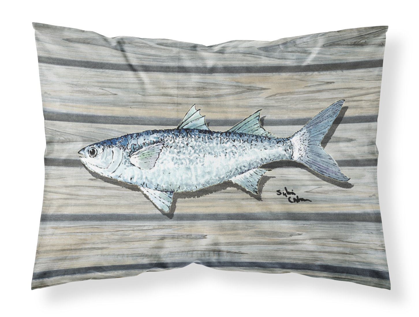 Taie d'oreiller anti humidité grand oreiller motif poisson mullet 8490pillowcase