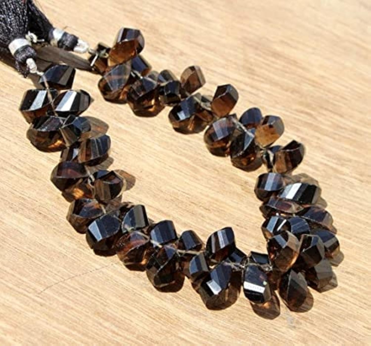 Quartz Fumé perles pour fabriquer vos bijoux bohèmes et élégants