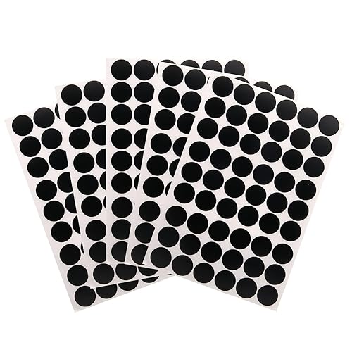 Calcomanías autoadhesivas para agujeros de tornillo, 5 hojas270 unidades, cubiertas adhesivas de PVC para tornillos a prueba de polvo, para muebles