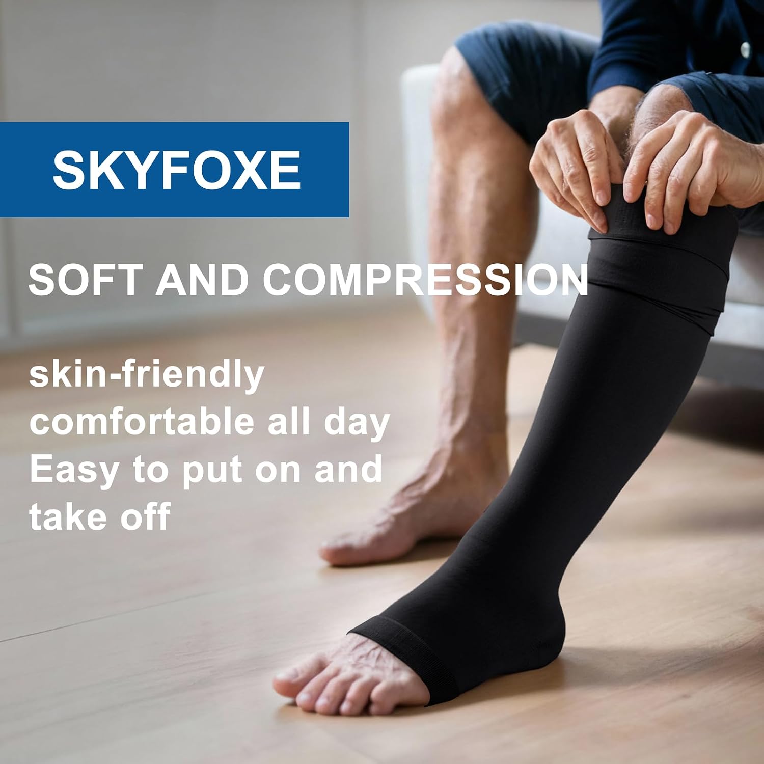 Medical Thigh High Compression Stockings 15-20 mmHg for Women Men Support Hose Socks for Varicose Veins Swelling
